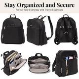 Securtex Anti-Theft Getaway Backpack - 9.4"x13"x5" Travel Safe Bag w/Locking Zippers, Slash-Resistant, RFID