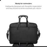 TUMI - Alpha Large 17" Laptop Briefcase - Professional Briefcase for Commute or Travel - Padded Compartment Fits Up to 17" Screen - Black