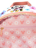 Loungefly Disney Mickey Minnie Mouse Mini Backpack Handbag AOP Floral