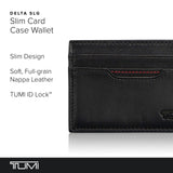 TUMI - Delta Slim Card Case - Men's Leather Wallet for Everyday & Travel - Black