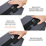 Rosamo Luggage Sets 3 Piece, ABS Suitcase Set (20/24/28), Hardside luggage with Spinner Wheels, Travel Luggage,14x8x9 Airline Approved Carry on, Lightweight Luggage with High-Security Lock