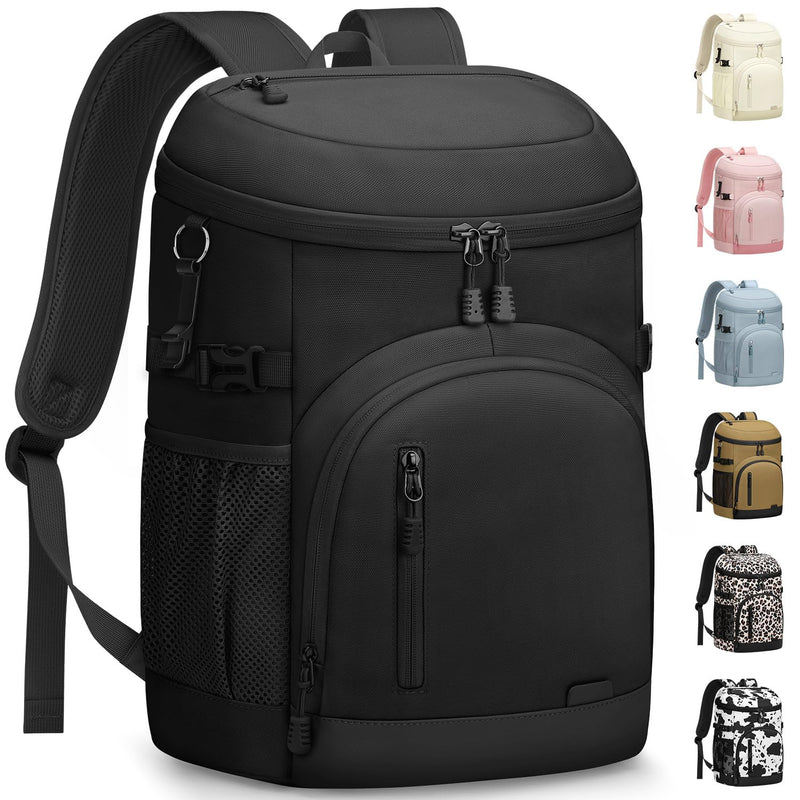 Pritent Cooler Backpack Insulated Waterproof,30/45 Cans Backpack Coolers Leakproof Lunch Backpack for Men Women Portable Soft Cooler Bag for Beach Camping Trave Picnic