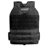 Hanzo Weighted Backpack for Rucking, Fitness Training, Hiking, Walking, Workouts. Adjustable Rucksack Weight Plate Backpack