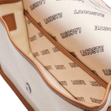 Lacoste Women's Flap Crossover Crossbody Bag, Natural Tan, One Size