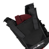 FROSTY PEAKS Summit Hauler Black Chest Pack for Outdoor Sports, Snowboarding and Skiing with Phone Storage, Velcro Holster Compatible, Multiple Pockets, Mesh Back Storage