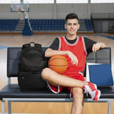 YHXONEOK Basketball Bag, Basketball Backpack with Ball Holder & Shoes Compartment for Soccer Ball Volleyball Football, Large Sports Equipment Bag Backpack for Son Daughter Men Women Black
