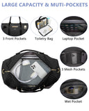 Women Weekender Travel Duffle Bag: Travel Duffel Overnight Bags with Shoe Compartment Large Carry on Tote with Toiletry Bag Weekend Traveling Yoga Gym Hospital Bag for Women with Wet Pocket Black