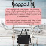 Baggallini Carryall Laptop Tote - Medium 12x19 Inch Travel Crossbody Shoulder Bag