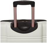 Rockland Melbourne Hardside Expandable Spinner Wheel Luggage, White, 2 Piece (20"/28")