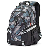 High Sierra Loop Backpack, Travel, or Work Bookbag with tablet sleeve, One Size, Graffiti/Black/Ash