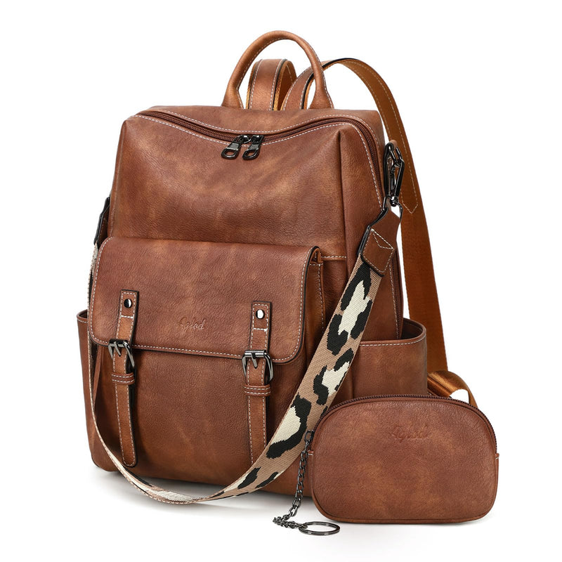 AGLOD Backpack Purse for Women PU Leather Back Packs Designer Ladies Shoulder Bag Fashion Faux Work Travel Handbags