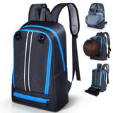Gym Backpack with Shoe & Computer Compartment, with Drawstring Single Mesh Ball Bag for Carrying Basketball Volleyball Soccer Football Lightweight Workout Backpack for Swim Gym Travel and College