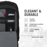 Victorinox VX Sport EVO Deluxe Backpack - Modern Backpack to Carry Travel Accessories - Includes Airflow Channels & Adjustable Straps - 28 Liters, Black