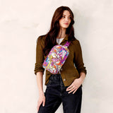 Vera Bradley Women's Lorman Sling Backpack - Featherweight, Flutter, One Size