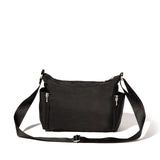 Baggallini Crosstown Hobo Crossbody for Women - 9"x7.8" Travel Crossbody Bag with RFID Wallet and Water Bottle Holder