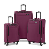 Samsonite Saire LTE Softside Expandable Luggage with Spinners | Raspberry | 3PC (CO/MED/LG)