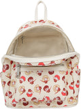 Loungefly Harry Potter Chibi Characters Wands Out All Over Print Mini Backpack