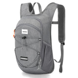 HALOVIE 15L Foldable Hiking Backpack Phone Pocket Lightweight Travel Daypack Shoulder with Chest Strap Small Packable Pack for Walking Women Men (Lightgray)