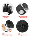 Skip Hop Diaper Bag Backpack: Forma, Multi-Function Baby Travel Bag with Changing Pad & Stroller Attachment, Chocolate