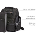 TUMI - Alpha Compact Laptop Bag Brief Pack - Travel Laptop Backpack for Business Tracer - Ballistic Nylon - Black
