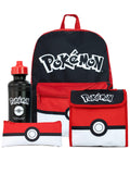 Pokémon School Bag 4 Piece Set | Kids Backpack And Lunch Bag Set With Pencil Case And Water Bottle | Children's Backpacks