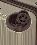 London Fog Brentwood IV 20" Expandable Spinner Carry-on Hardside, Latte
