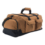 Carhartt 40L Utility Duffel, Heavy-Duty Bag for Jobsite, Gym, & Travel, Carhartt Brown, 40L