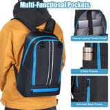 Gym Backpack with Shoe & Computer Compartment, with Drawstring Single Mesh Ball Bag for Carrying Basketball Volleyball Soccer Football Lightweight Workout Backpack for Swim Gym Travel and College