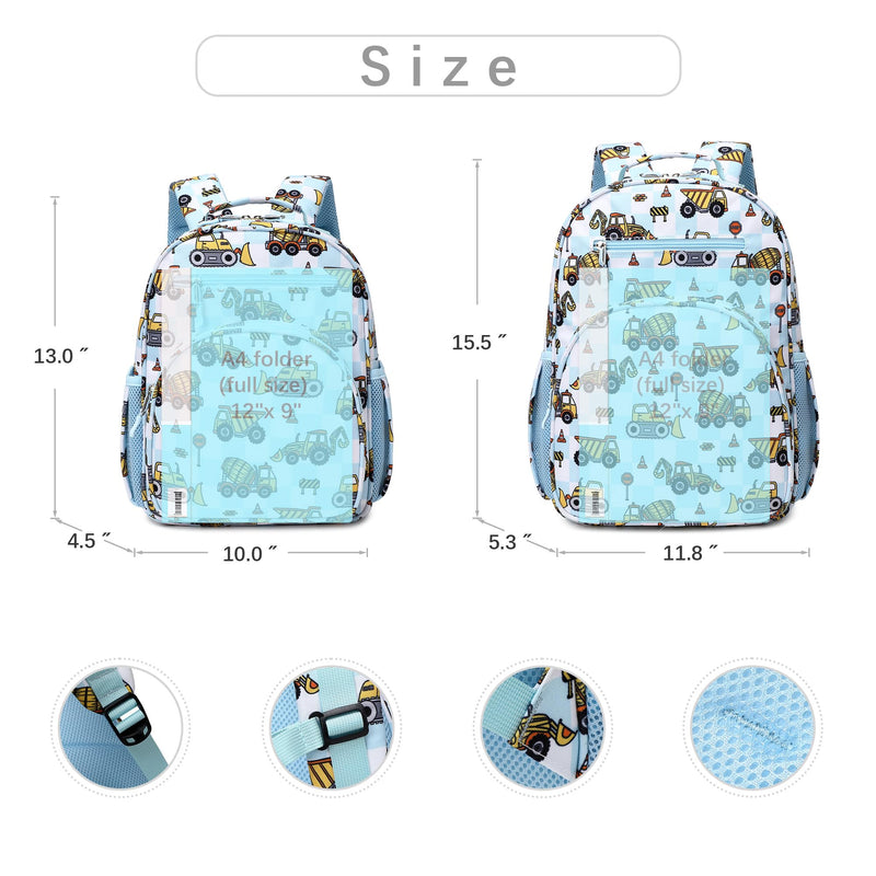 abshoo Cute Mini Toddler Backpacks for Boys Little Kids Bookbag Preschool backpack (Excavator Checkered)