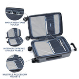 Travelpro Platinum Elite Hardside Expandable Carry on Luggage, 8 Wheel Spinner, TSA Lock, Hard Shell Polycarbonate Suitcase, Vintage Grey, Carry on 21-Inch