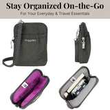 Baggallini unisex adult Bryant Pouch With Rfid Handbags, Charcoal, One Size US