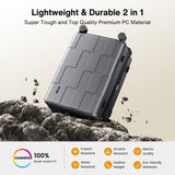 SHOWKOO Luggage Sets 3 Piece Hardside Expandable Lightweight PC Suitcase Sets with Double Spinner Wheels TSA Lock YKK Zipper, Sliver Gray