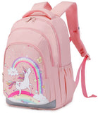 Abshoo Cute Kids Backpack For Girls Kindergarten Elementary Unicorn School Backpacks With Chest Strap (Unicorn Dark Pink)