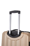 Rockland Santa Monica Hardside Spinner Wheel Luggage, Champagne, 19", 24", 28"