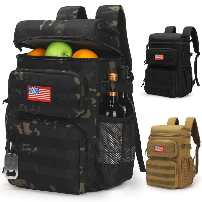 Tactical Backpack Cooler,Soft Lightweight Leakproof Cooler Backpack,Insulated Cooler Bag,Portable Soft Cooler Bag Waterproof for Beach, Travel, Camping, Picnic, Hiking