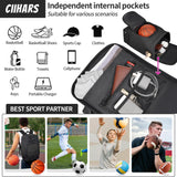 Ciihars Basketball Bag Backpack Large Sports Bag with Separate Ball holder & Shoes compartment, Best for Basketball, Soccer,Volleyball,Gym（Black）