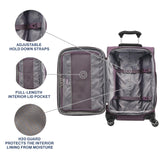 Travelpro Tourlite Softside 21" Expandable Luggage with 4 Spinner Wheels, Lightweight Suitcase, Carry-On, Deep Purple