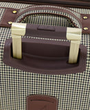LONDON FOG Cambridge 29" Expandable Spinner, Olive Houndstooth