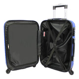 Dejuno Craft Hardside 20-Inch Carry-On Lightweight Spinner Luggage - Blue