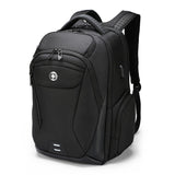 Swissdigital Design Men's Laptop Backpack for College and Business Travel with Integrated USB Charging Port and RFID Protection Fits Laptops up to 15.6 Inch, Black | SD1695-01