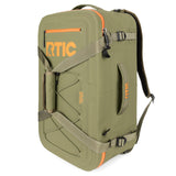 RTIC Ultra Dry Duffle Pack, Waterproof Outdoor Backpack Floating Bags for Hiking, Travel, Camping, Boating, Backpacking, 60L, Olive & Orange