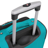 SWISSGEAR Sion Softside Expandable Spinner Luggage Durable Lightweight Travel Suitcase, Teal, Carry-On 21-Inch