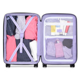 florence by mills Spin Me Away Hardside Expandable Luggage with Spinner Wheels, Lavender, Carry-On 20 Inch