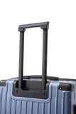 Rockland Costa Mesa 3 PC Luggage Set, 2 PC Hard Case Upright Luggages with Spinner Wheels and a 14" Polyester Tote Bag, Blue, (14" Tote, 20", 24")