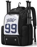 MATEIN PRO Youth Baseball Backpack for 4 Bats with Collapsible Shoes Compartment, Water-Resistant Large Boys Baseball Bat Bag with Clear Display Pocket & Insulated Beverage Pocket Holds Glove, Helmet