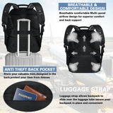 18.4 Inch Laptop Backpack,Extra Large Travel Backpack with USB Charger Port for Men Women,60L Big Capacity Heavy Duty Computer Bag TSA Friendly RFID Anti Theft Pocket Backbag,21.2*15.5*11.5 inch Blue