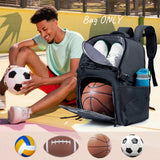 VIGEGARI Basketball Backpack with Ball & Shoes Compartment Large Sports Training Equipment Bags for Adults, Youth