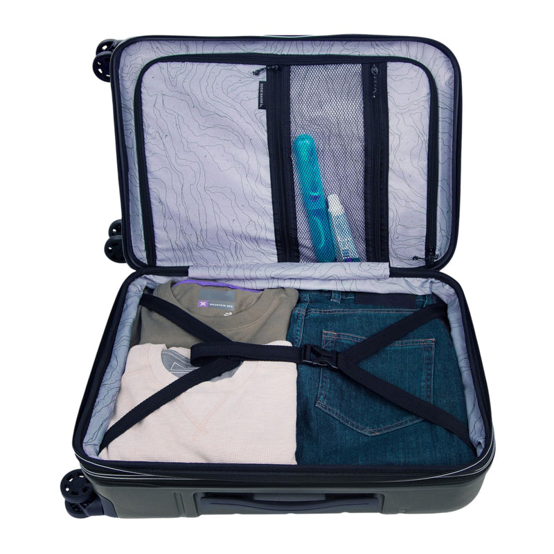 Eddie Bauer Glacier Checked 30" Luggage | Hardside | Spinner Wheels | Expandable | Lightweight | Travel Essentials - Sprig Green