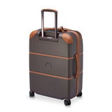 DELSEY PARIS Chatelet Air 2.0 Hardside Luggage with Spinner Wheels, Chocolate Brown, Checked-Medium 24 Inch