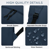 VASCHY School Backpacks, Lightweight Bookbag Schoolbag for Boys Girls Casual Basic Simple Daypack for Men Women Navy